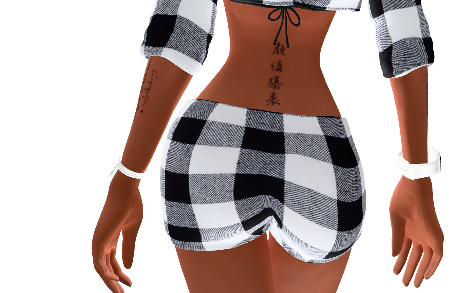 Female character animated 3D model_24