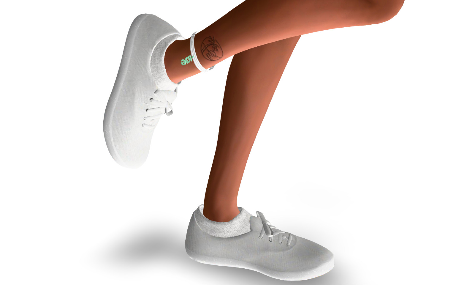 Female character animated 3D model_23