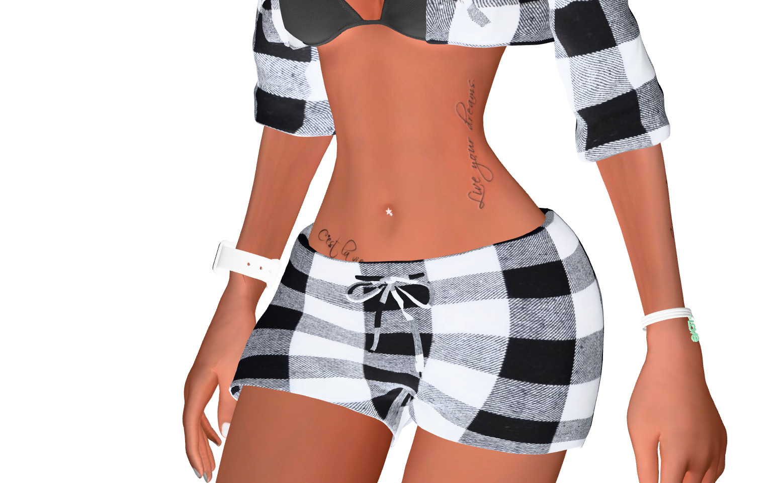 Female character animated 3D model_18