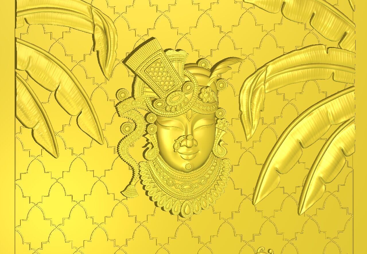 3D SHRINATHJI WALLART 3D model_1