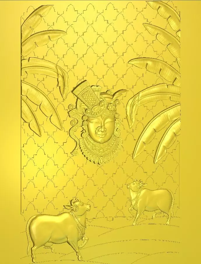 3D SHRINATHJI WALLART 3D model_0