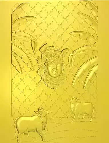 3D SHRINATHJI WALLART