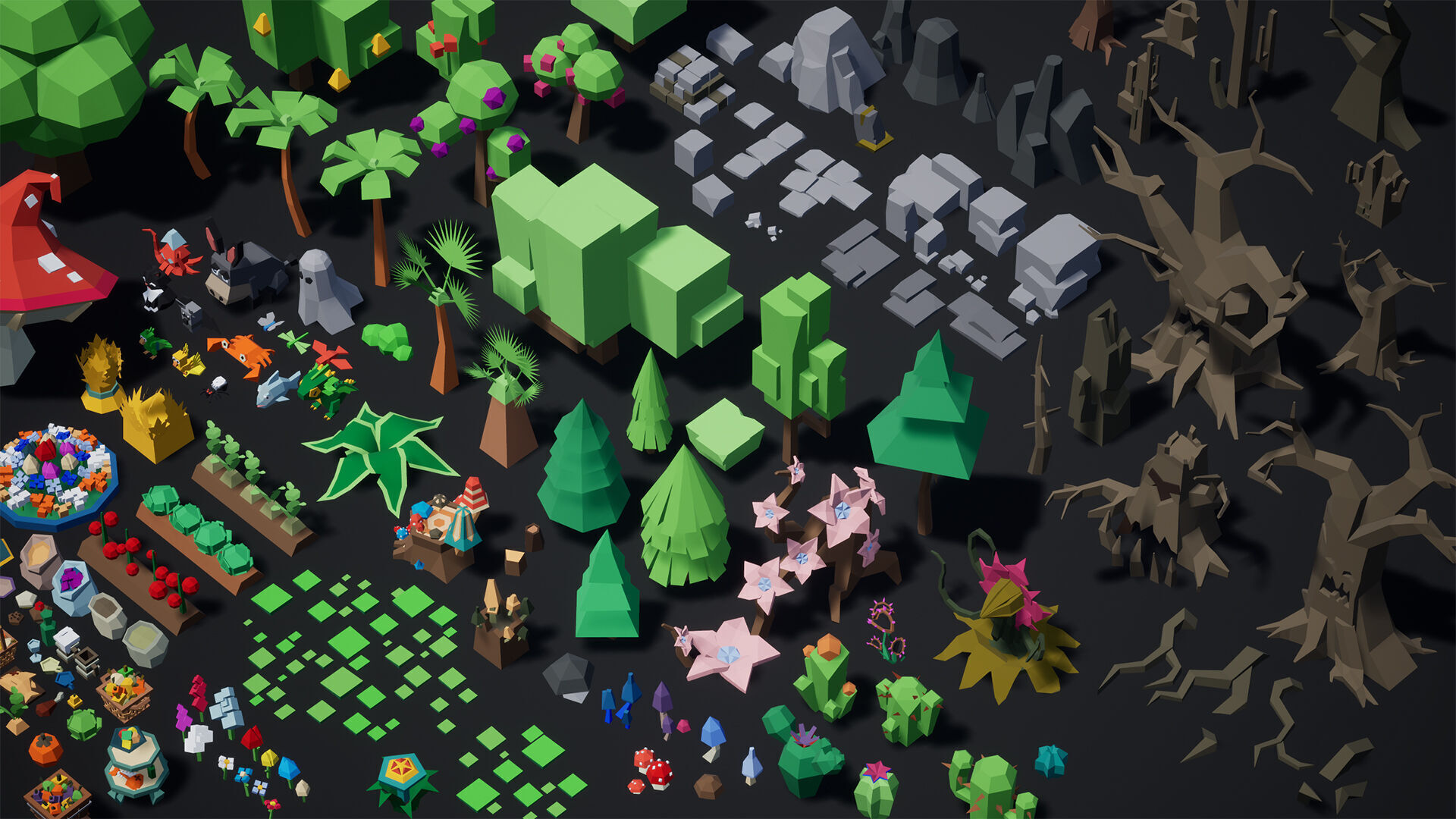 Stylized - Hyper Casual Pack - 01 Low-poly 3D model_2