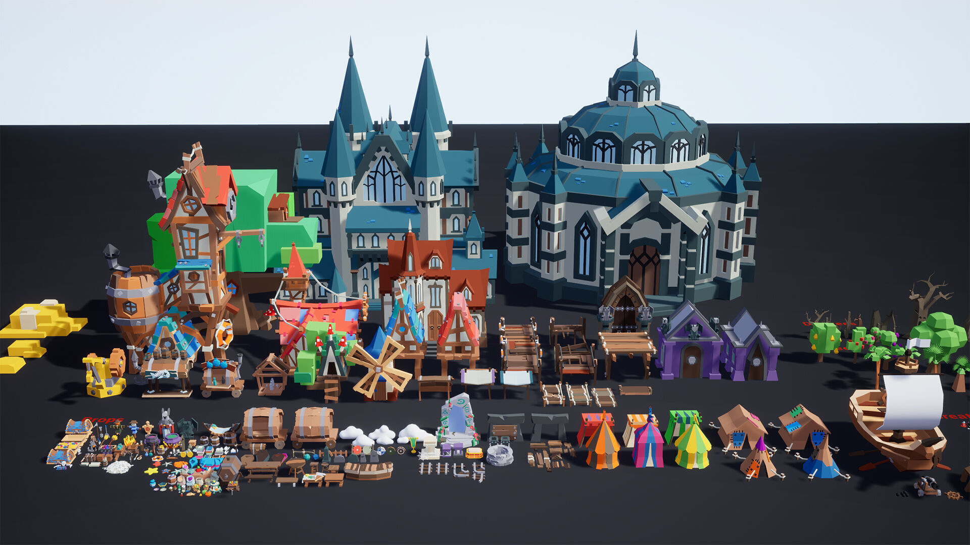 Stylized - Hyper Casual Pack - 01 Low-poly 3D model_8