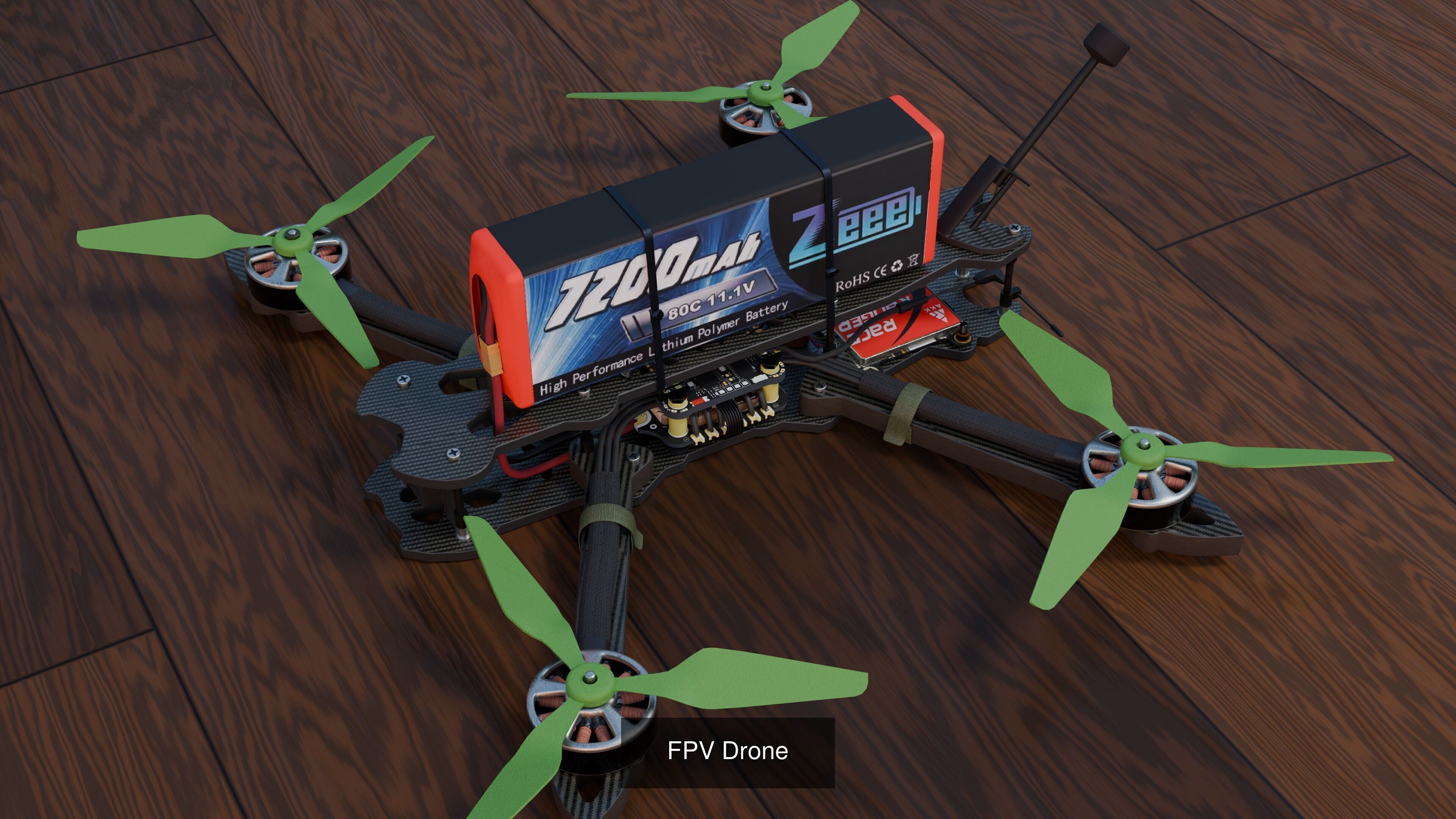 Military Drones with Munitions 3D Model Collection_4