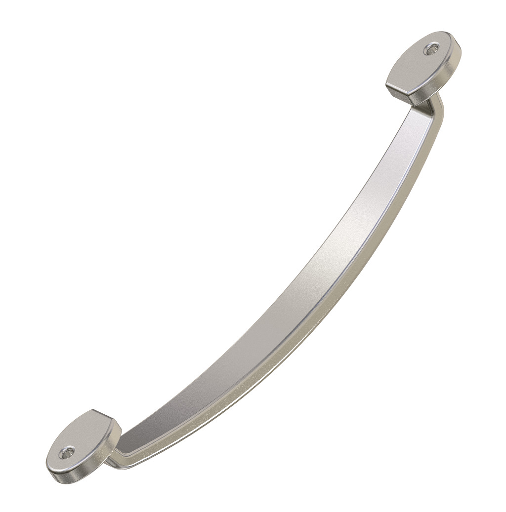 Steel Door Handle 3D print model_2