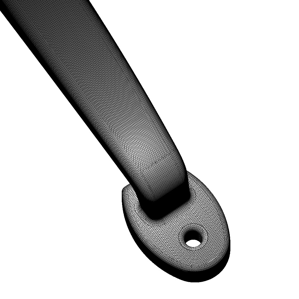 Steel Door Handle 3D print model_4