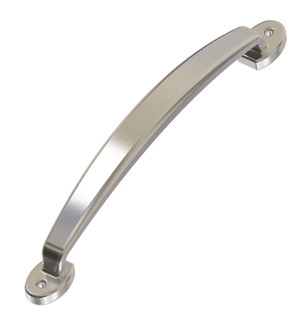 Steel Door Handle 3D print model_1