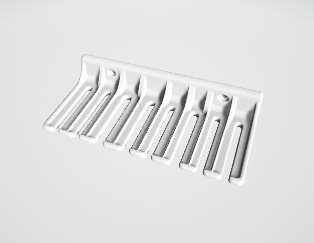 8 Cable Holder Multi Cord Organizer for Desk and Office 3D print model_2