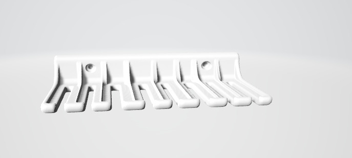 8 Cable Holder Multi Cord Organizer for Desk and Office 3D print model_4