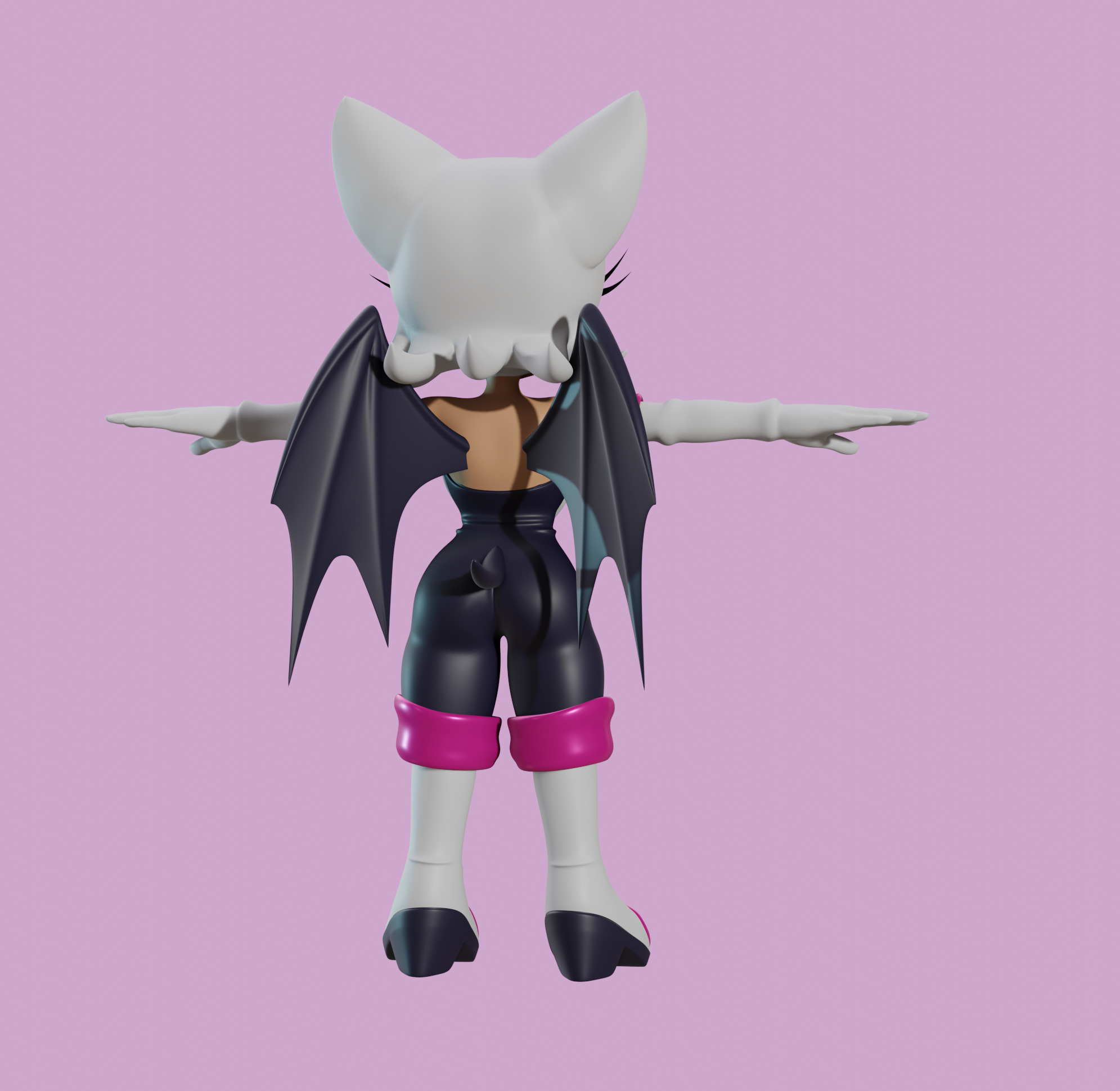 Rouge the Bat Low-poly 3D model_55