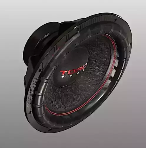 Toro 12 in Subwoofer- High Poly 3D Model Free 3D model