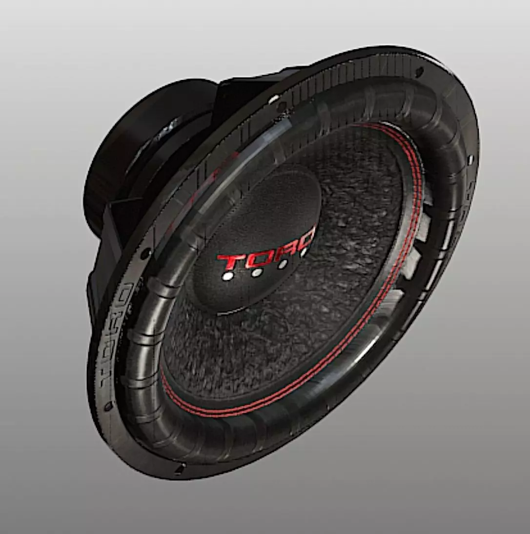 Toro 12 in Subwoofer- High Poly Free 3D model