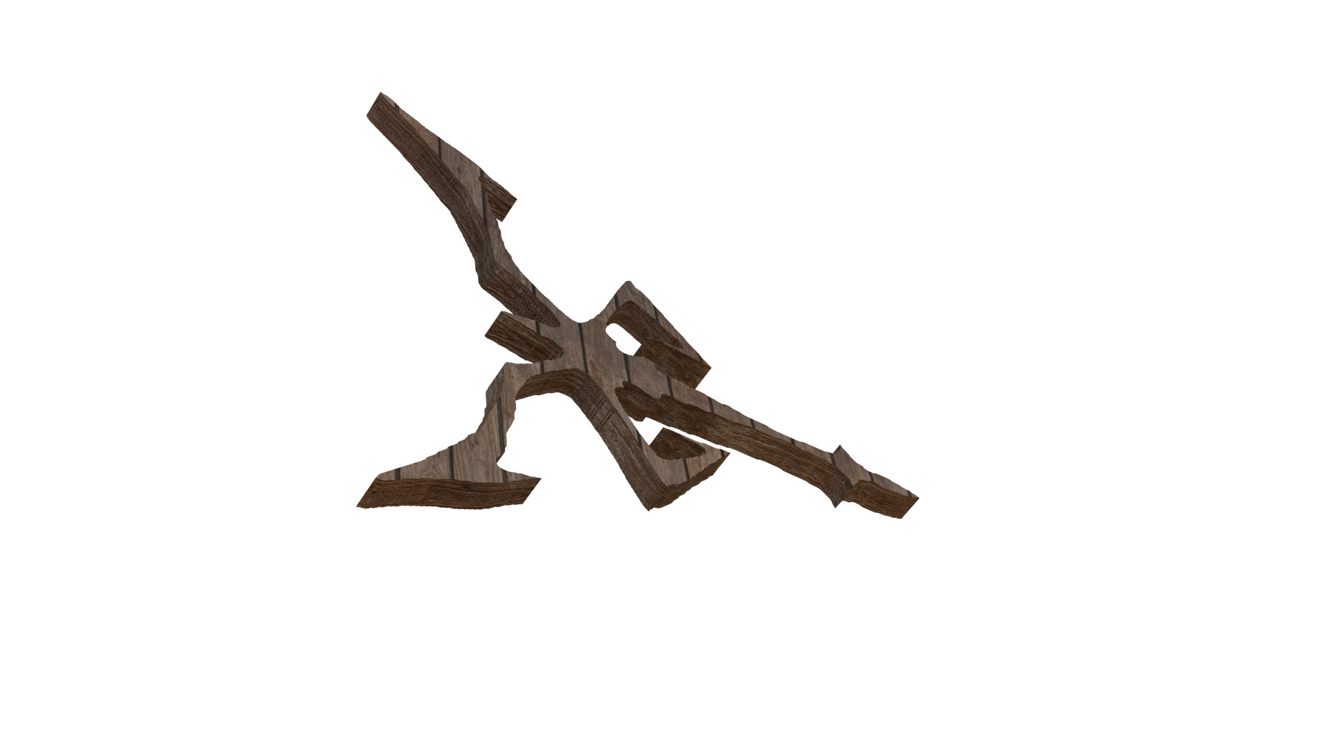 Los Illuminados Insignia Wooden Edition 3D model_1