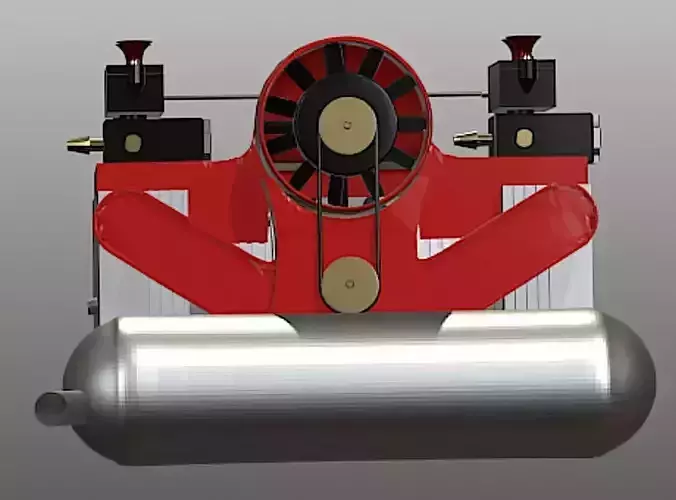 Toyan Flat-Four FS-B400 Engine - High Poly 3D Model