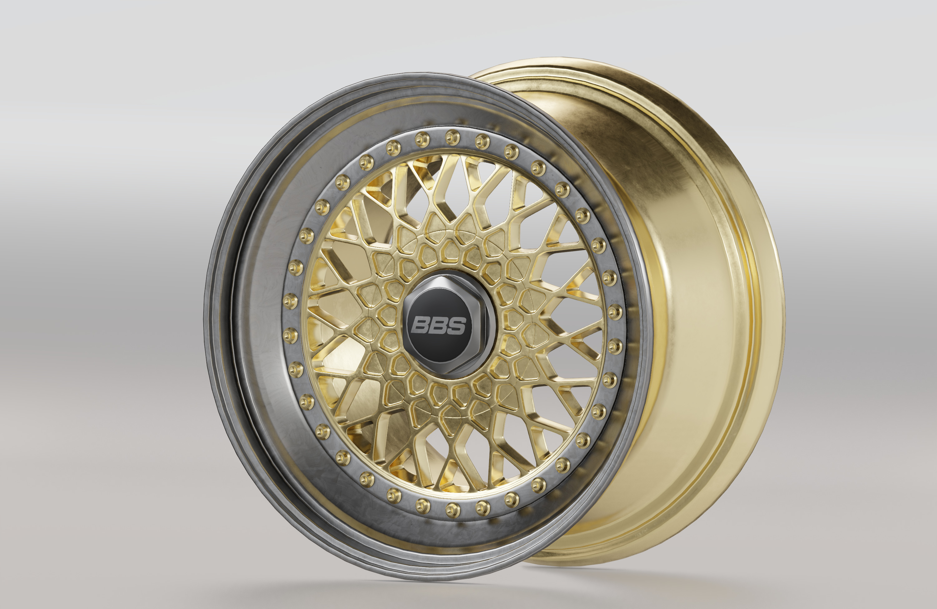 BBS Wheel Low-poly 3D model_1