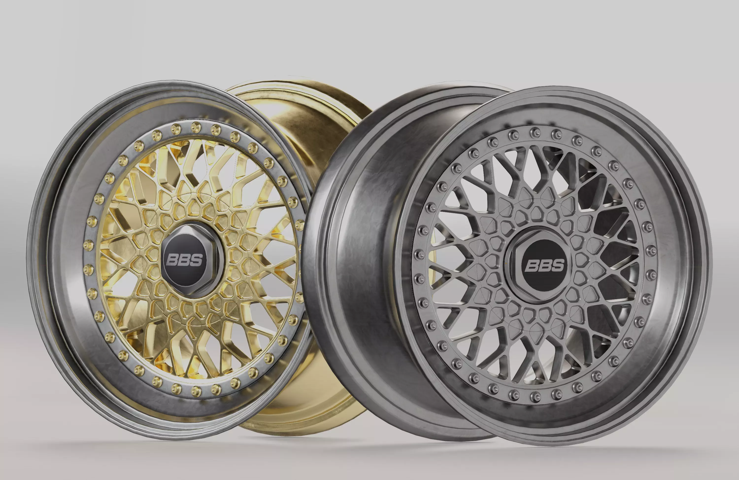 BBS Wheel Low-poly 3D model_0