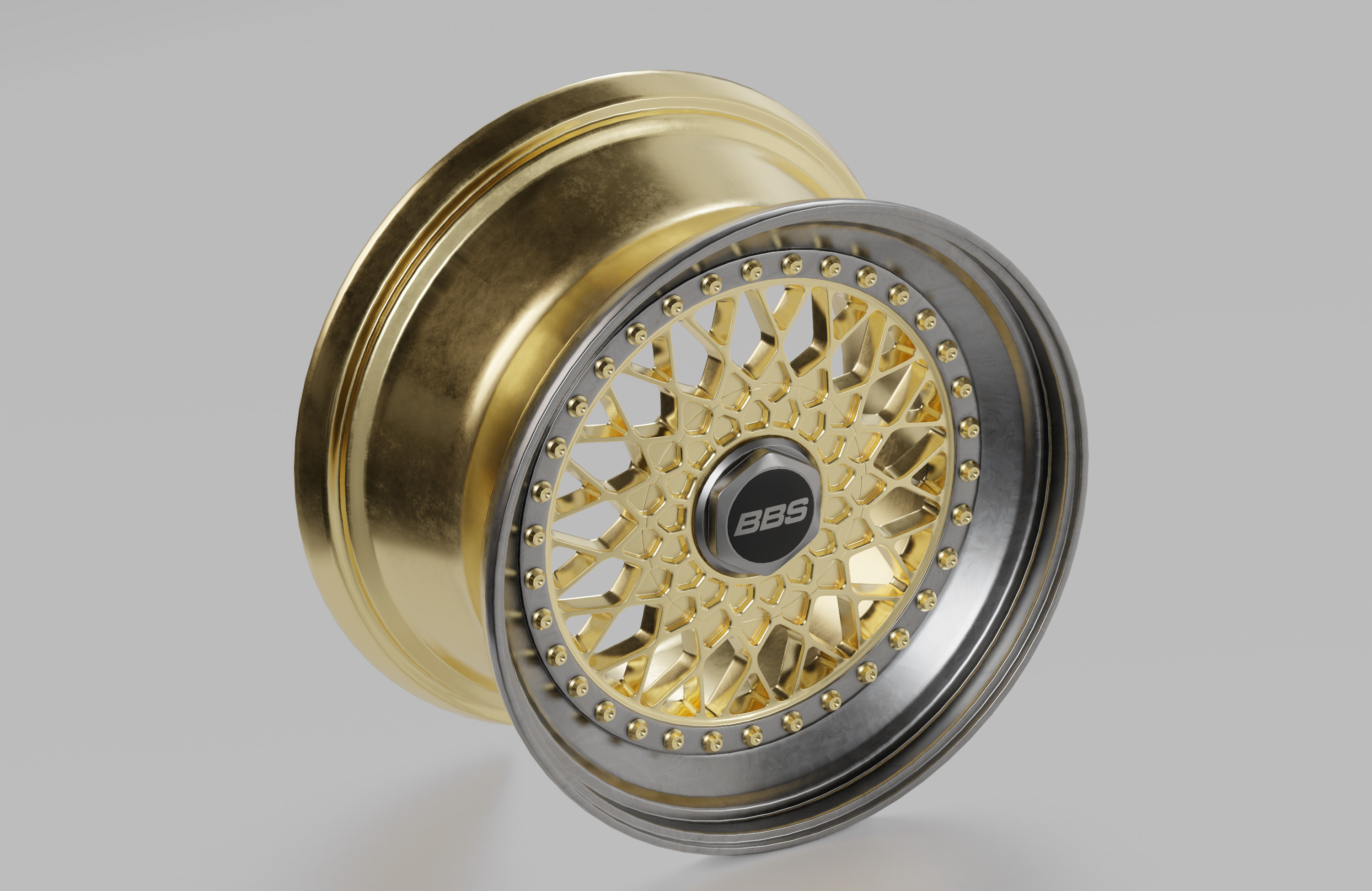 BBS Wheel Low-poly 3D model_3