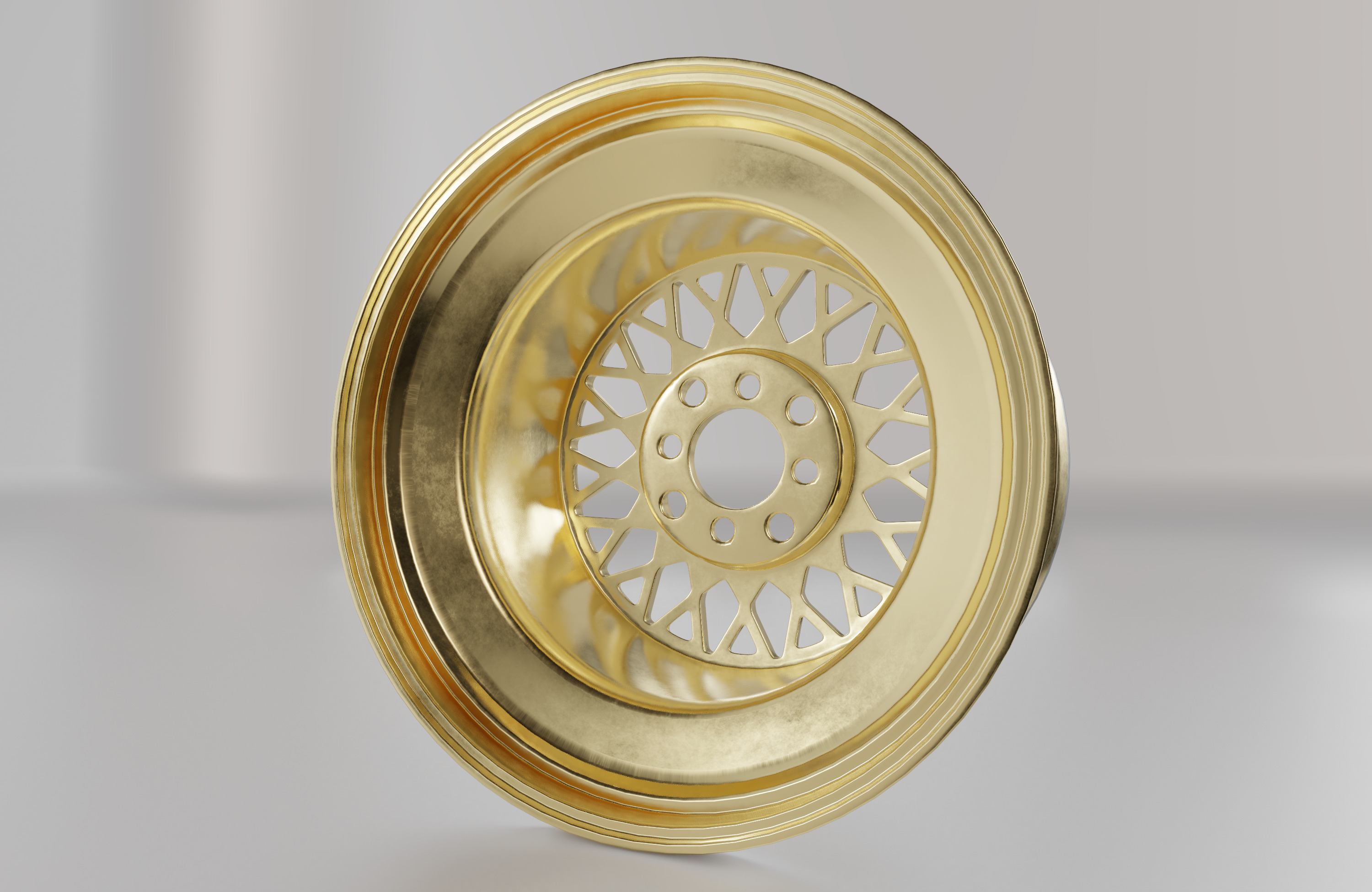 BBS Wheel Low-poly 3D model_5