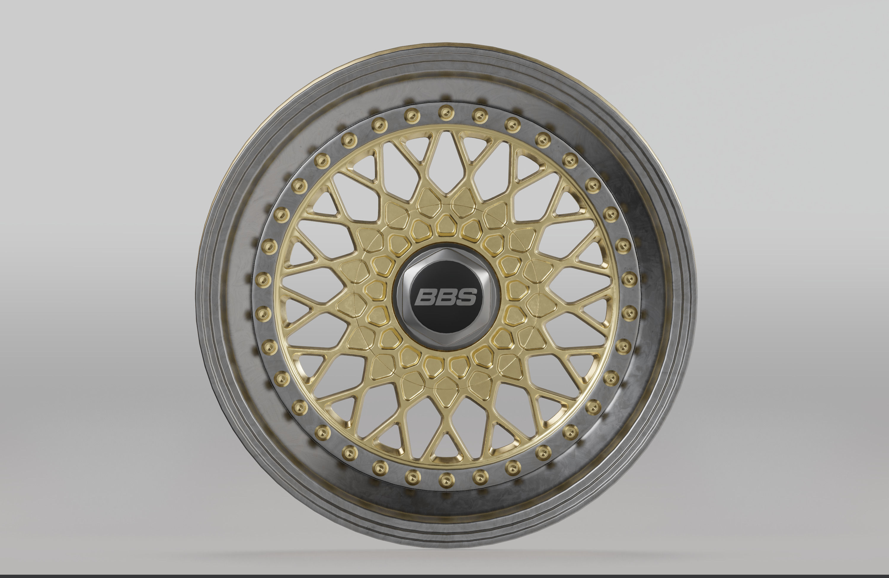 BBS Wheel Low-poly 3D model_2