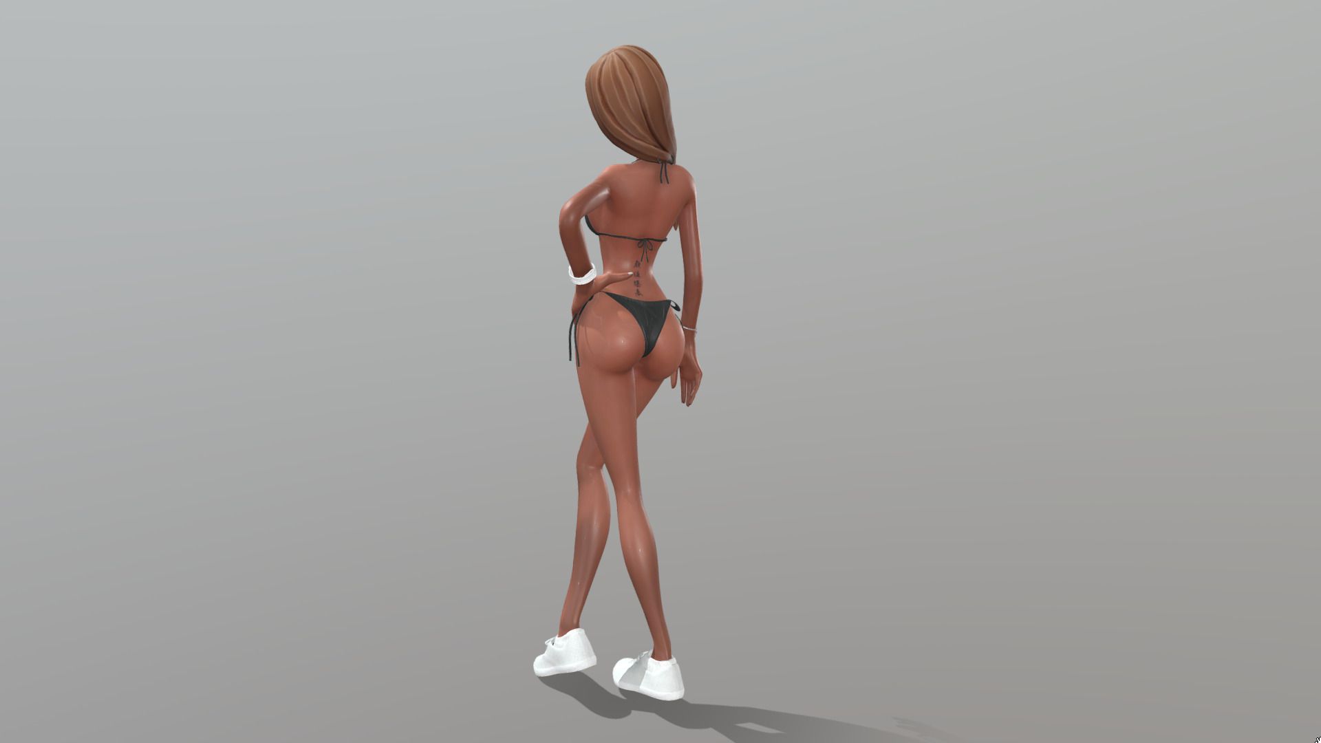 Female posing  3D model_13