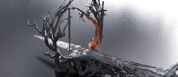 King Arthur Sword tree 2 3D model
