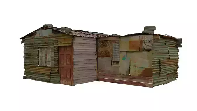 Shanty Slum House 01 Low-poly 3D model