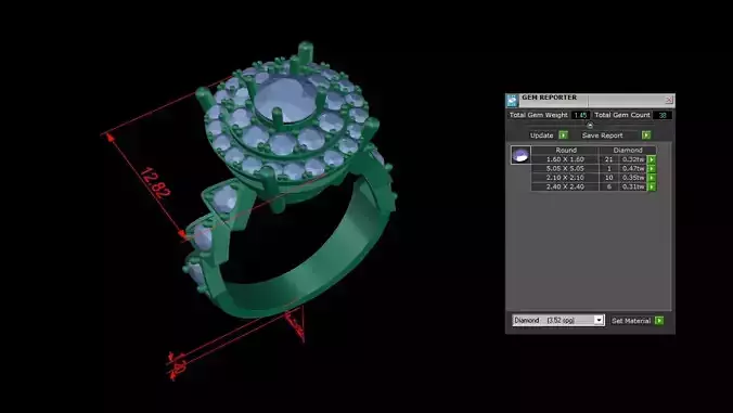 Beauty Women Diamond Ring