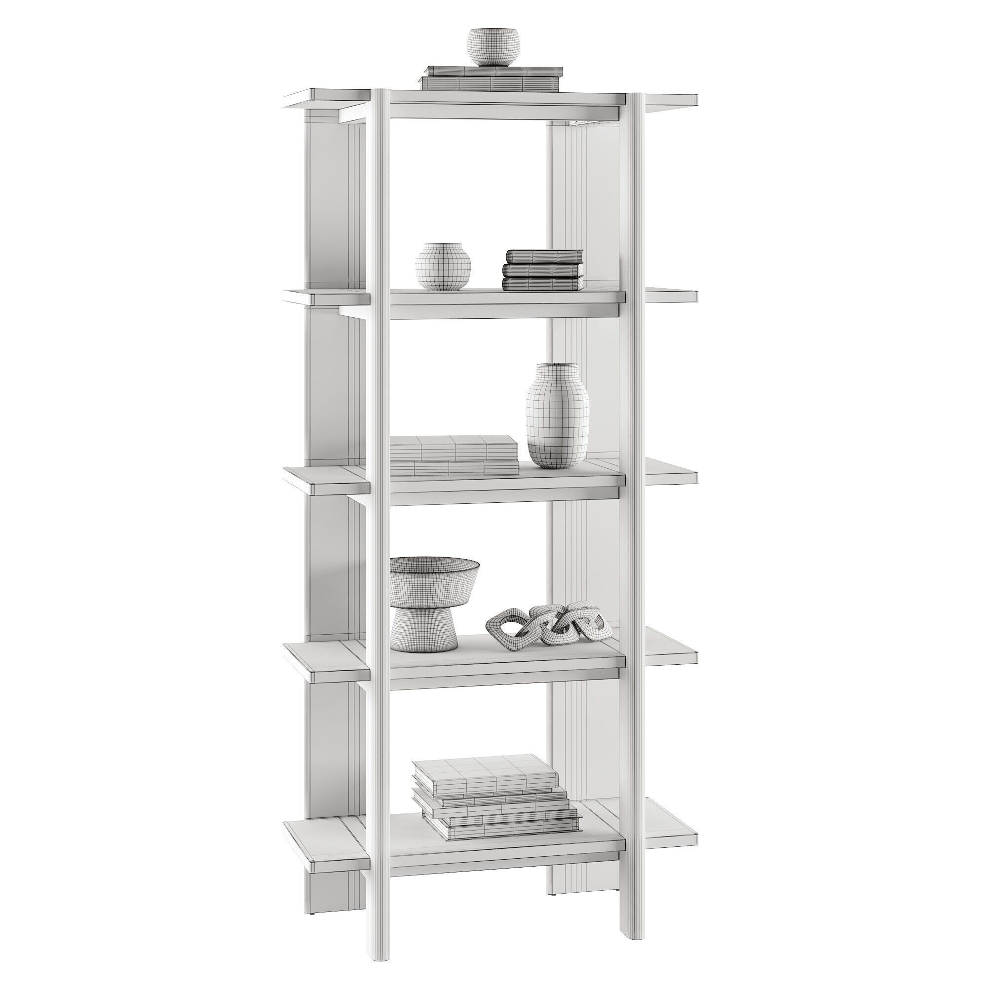 Otto Bookshelf 3D model_2