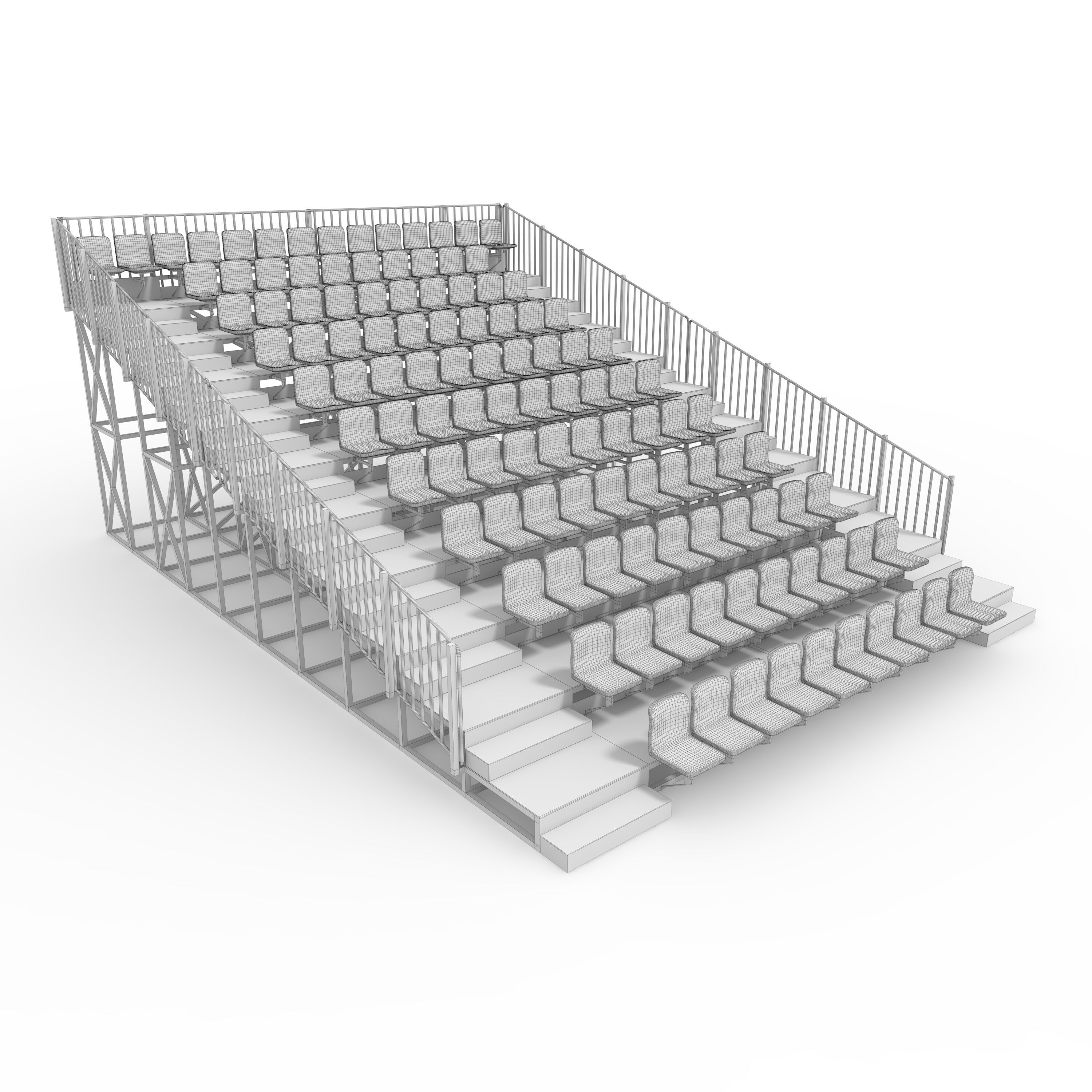 Bleachers 8 3D model_1