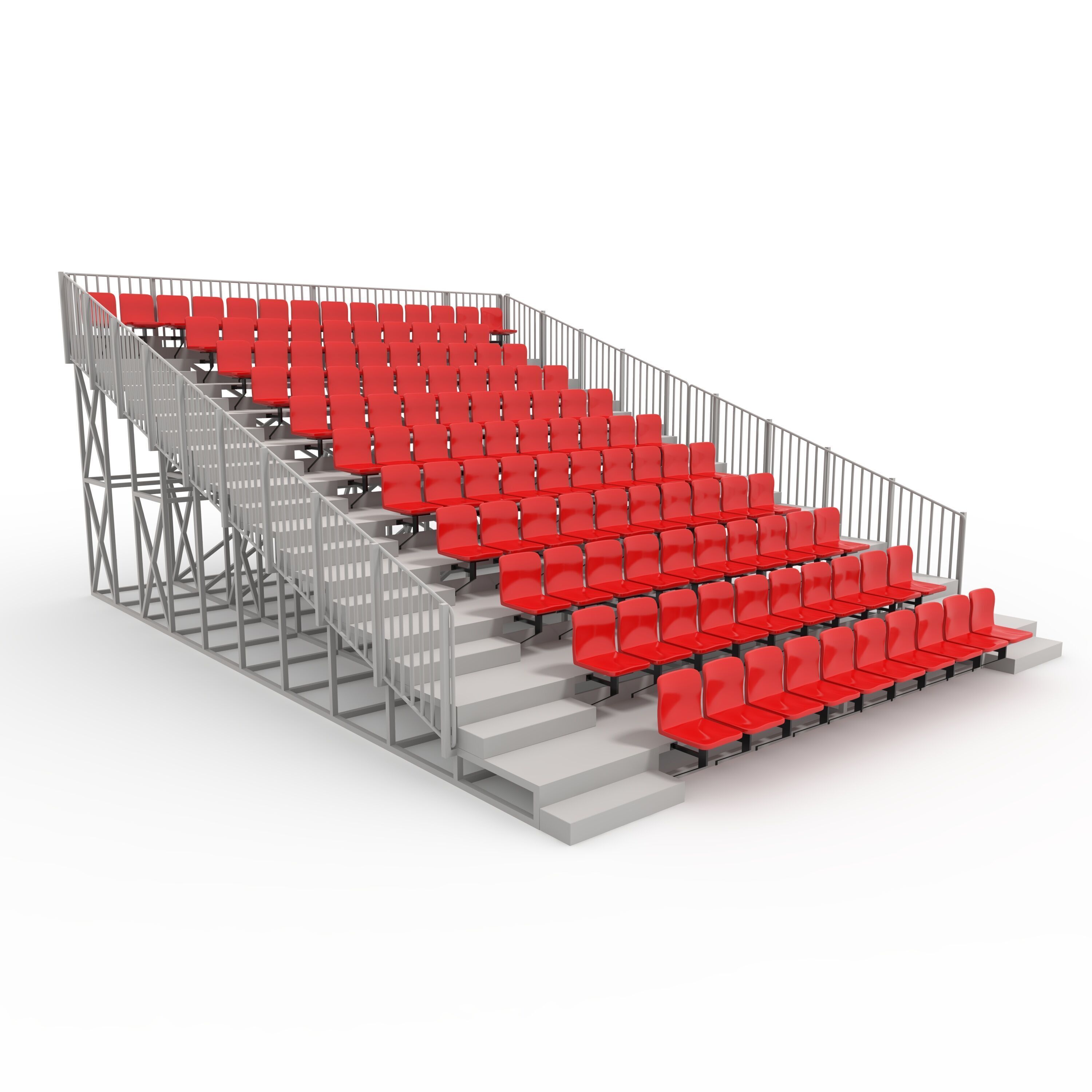 Bleachers 8 3D model_8