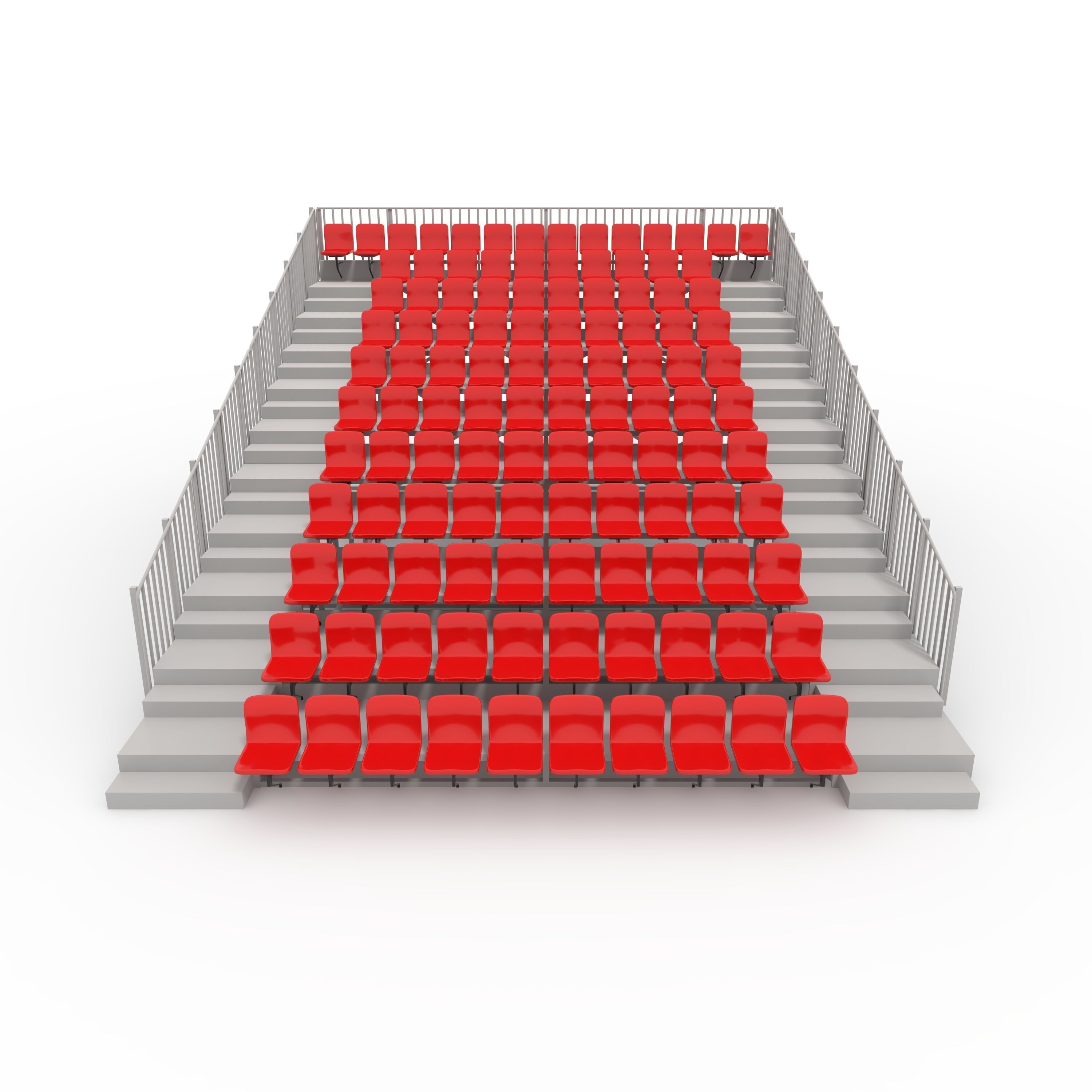 Bleachers 8 3D model_2