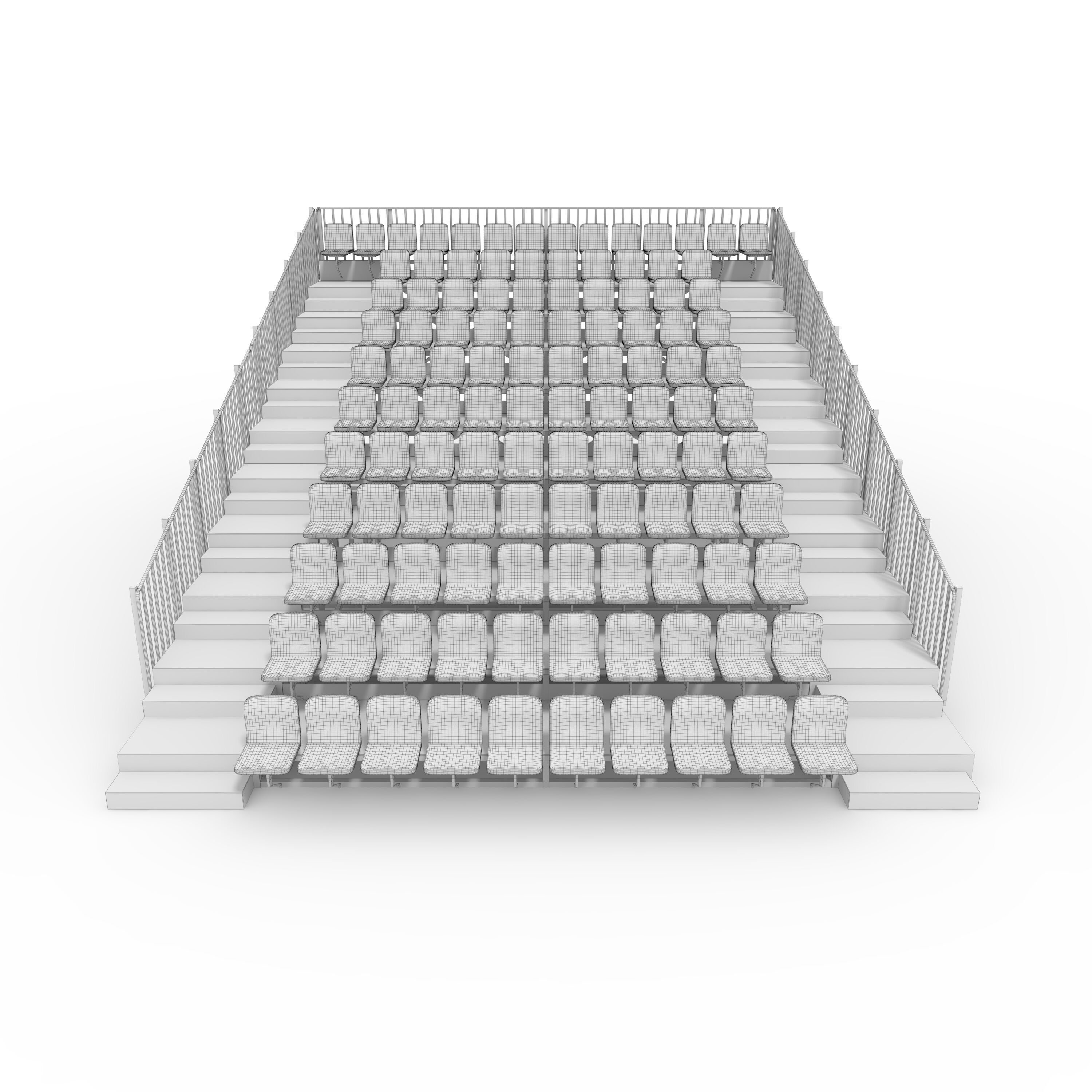 Bleachers 8 3D model_3