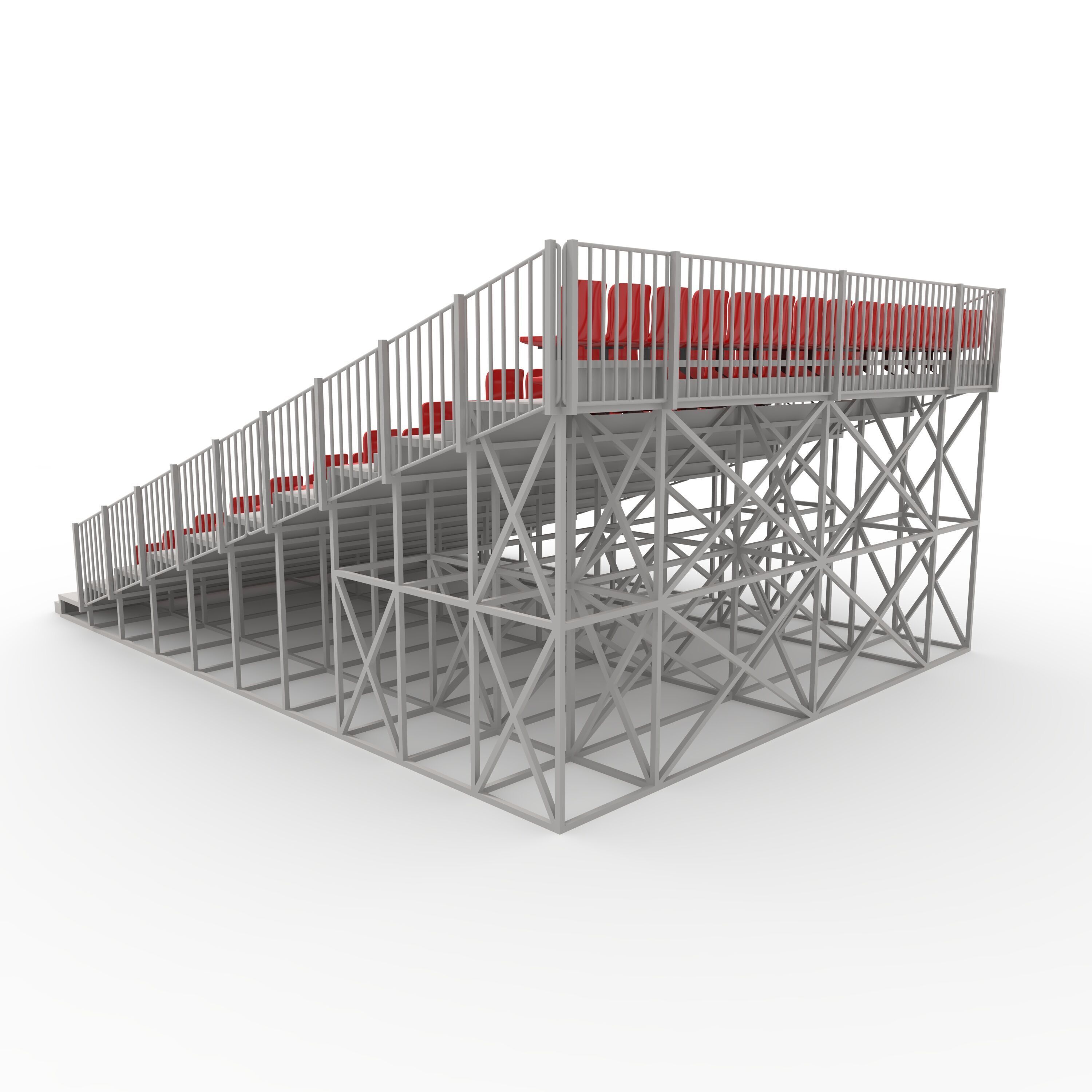 Bleachers 8 3D model_14