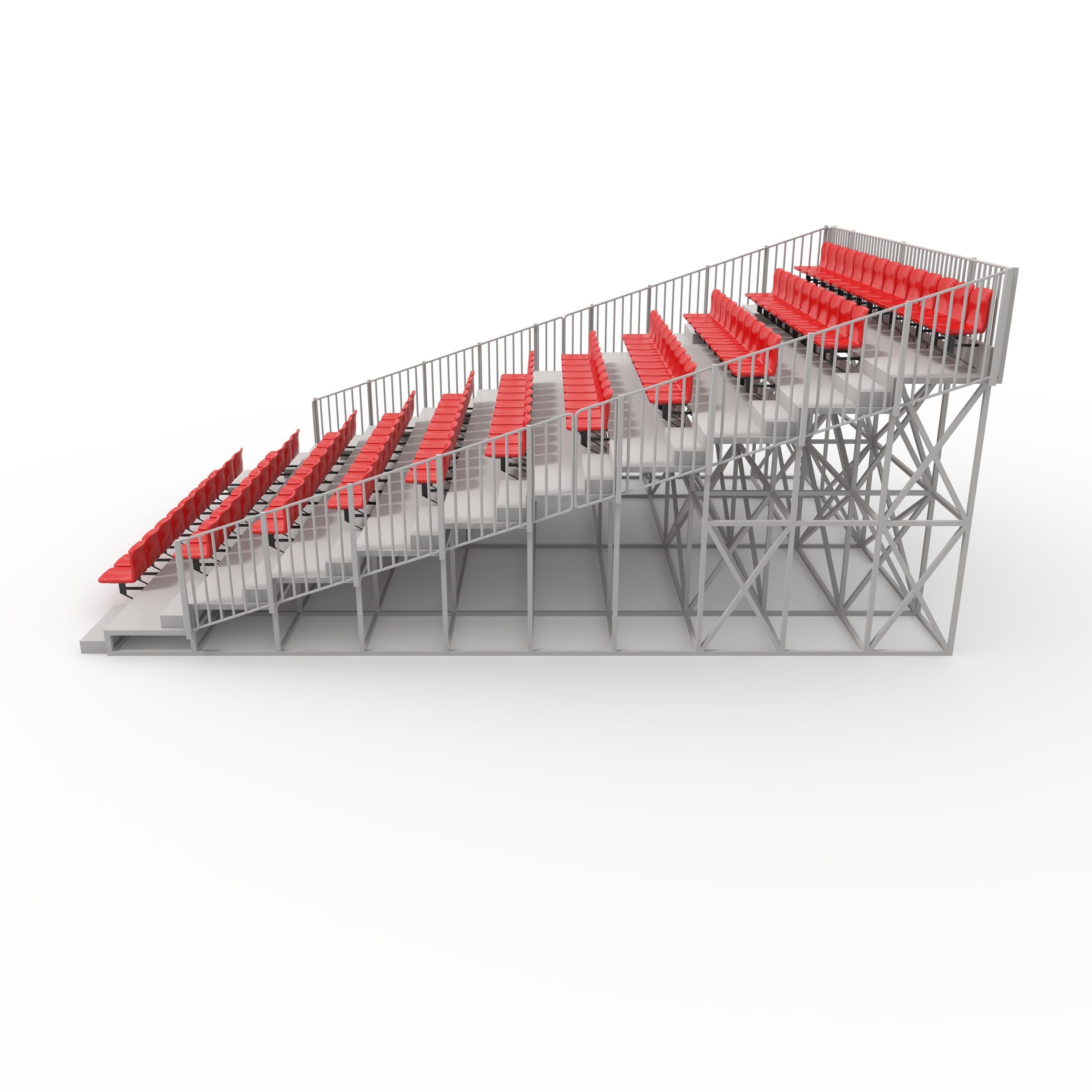 Bleachers 8 3D model_4