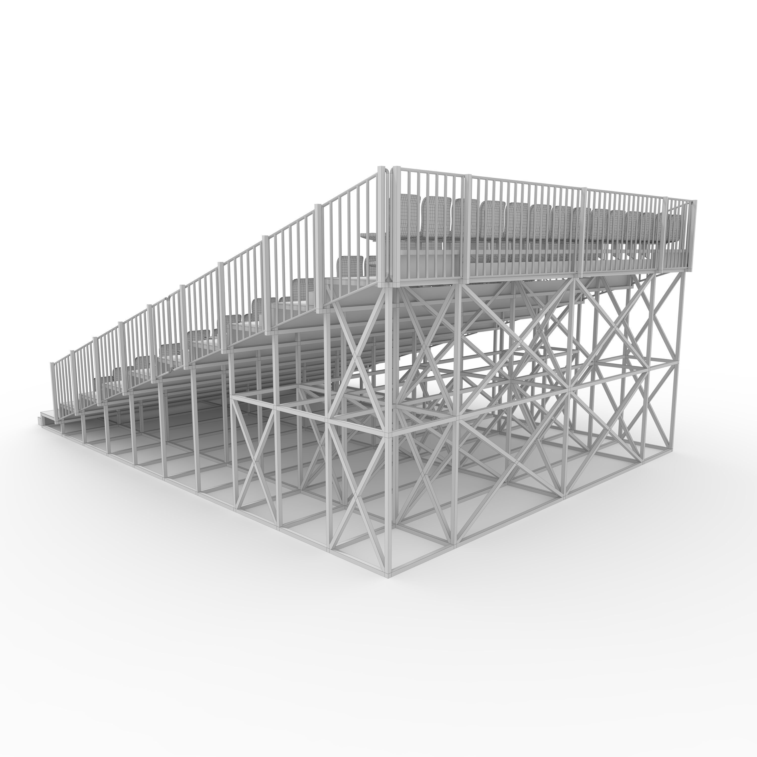 Bleachers 8 3D model_15