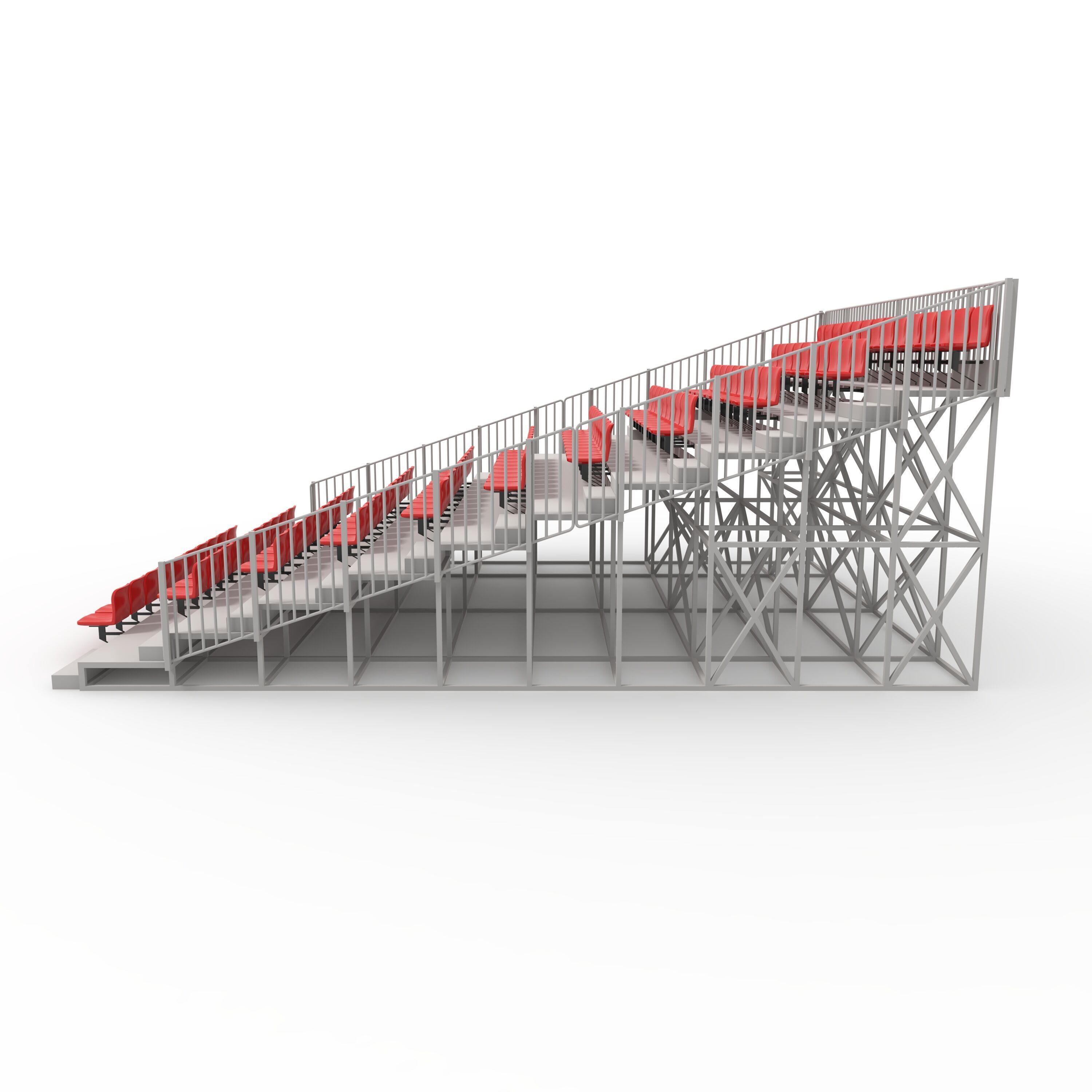 Bleachers 8 3D model_12
