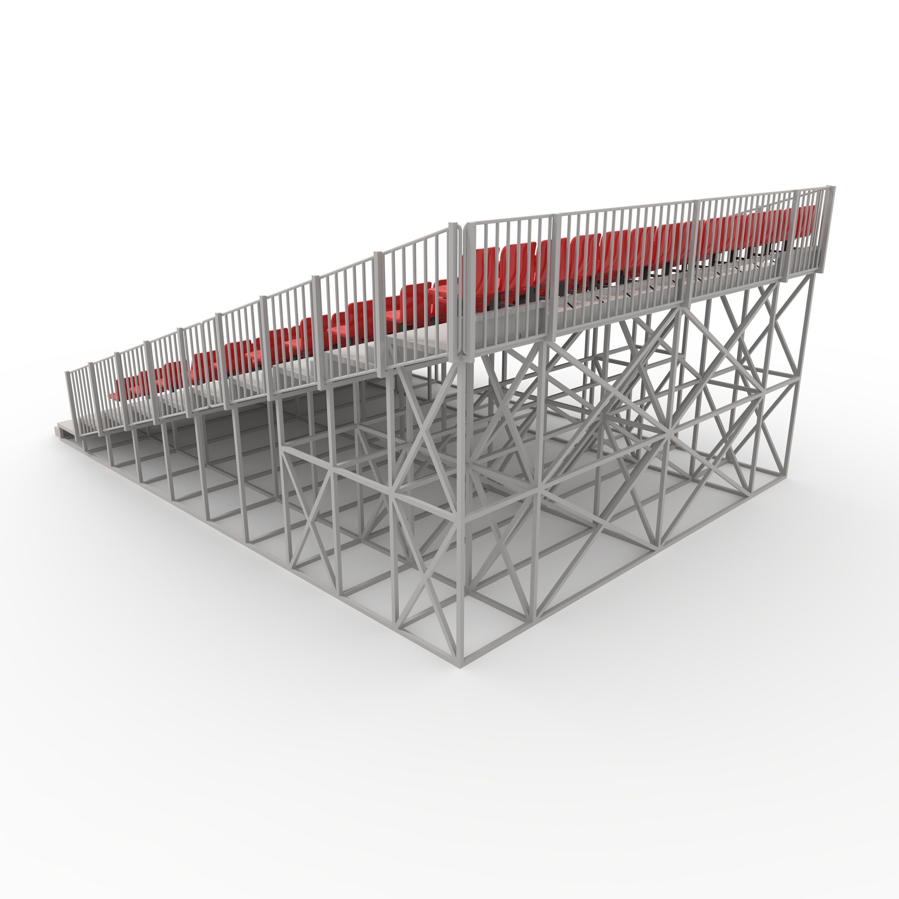Bleachers 8 3D model_6