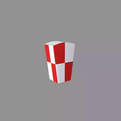 Square Popcorn Box red