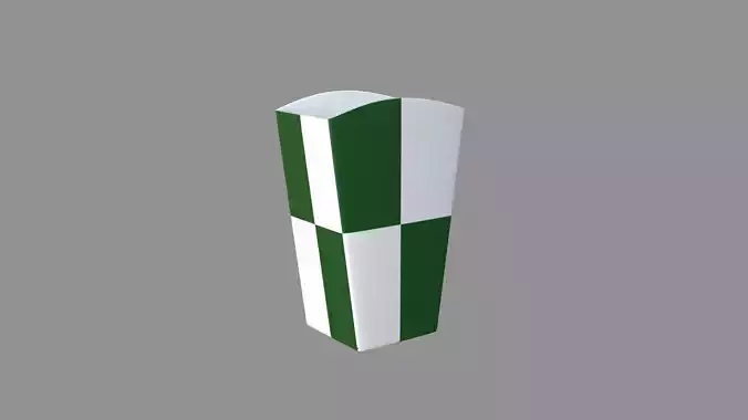 Square Popcorn Box green