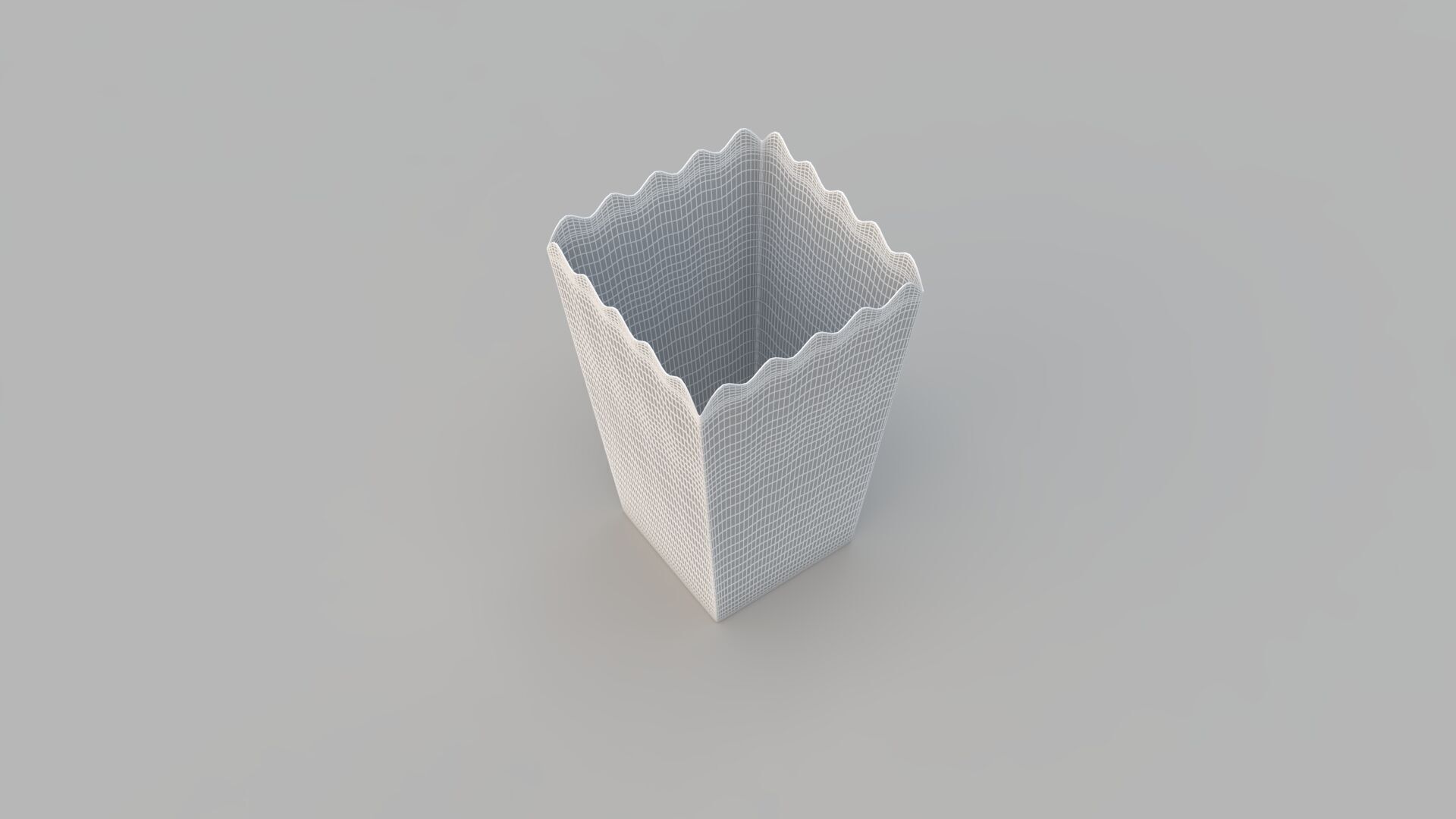 Popcorn Box Brown 3D model_7