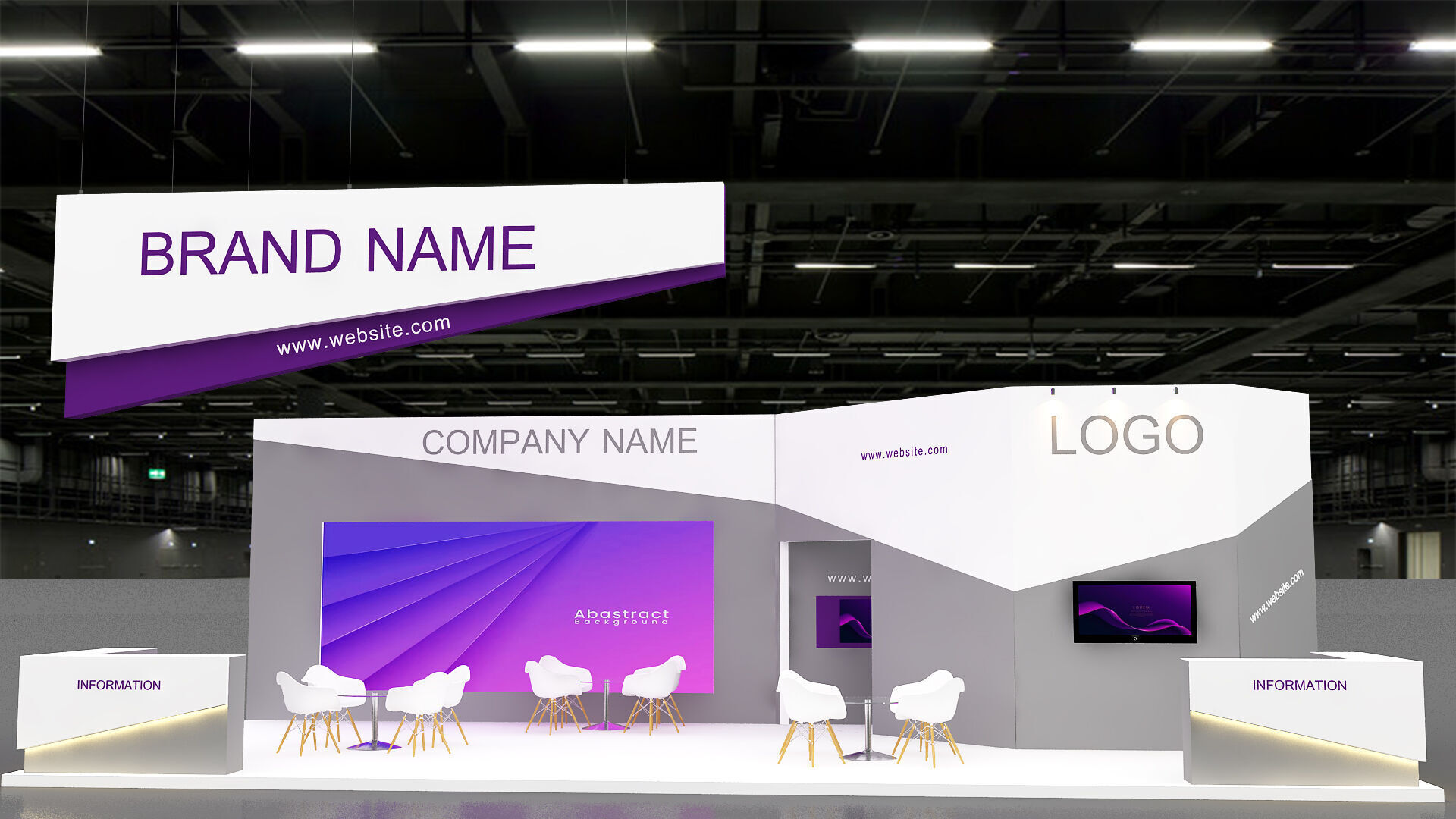 3D Exhibition Model 3D model_2