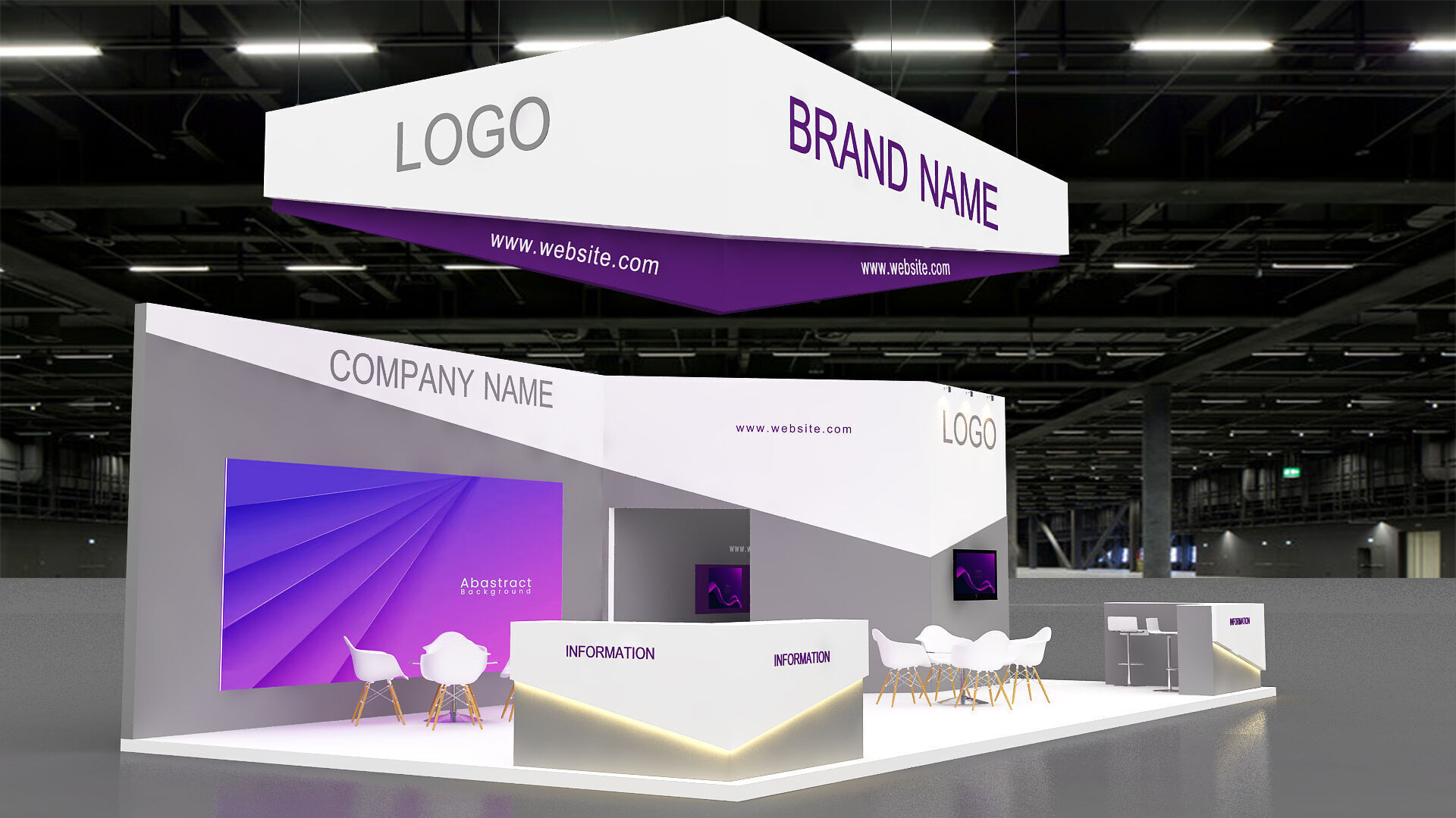 3D Exhibition Model 3D model_1