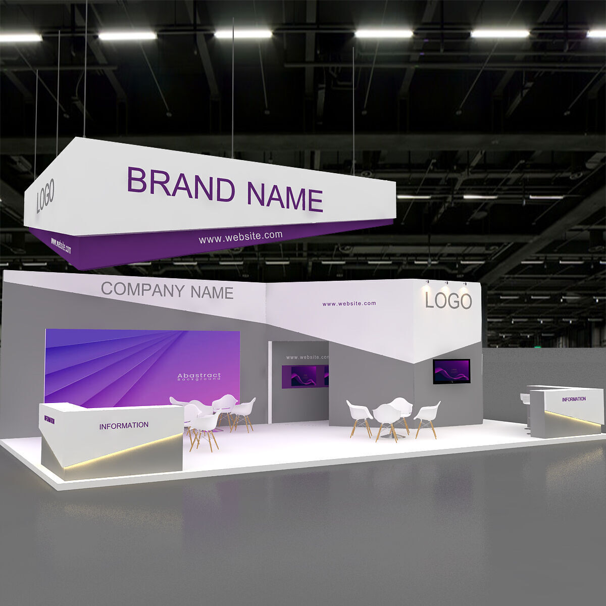 3D Exhibition Model 3D model_6