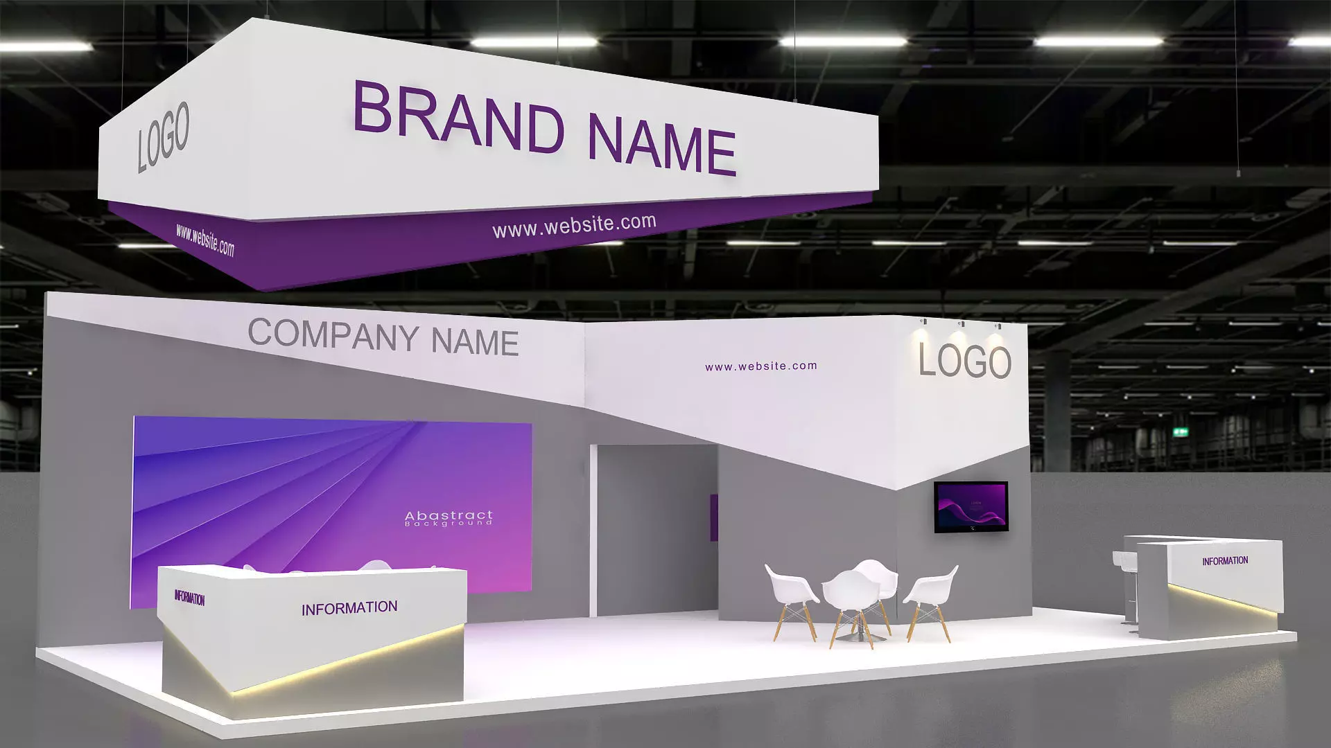 3D Exhibition Model 3D model_0