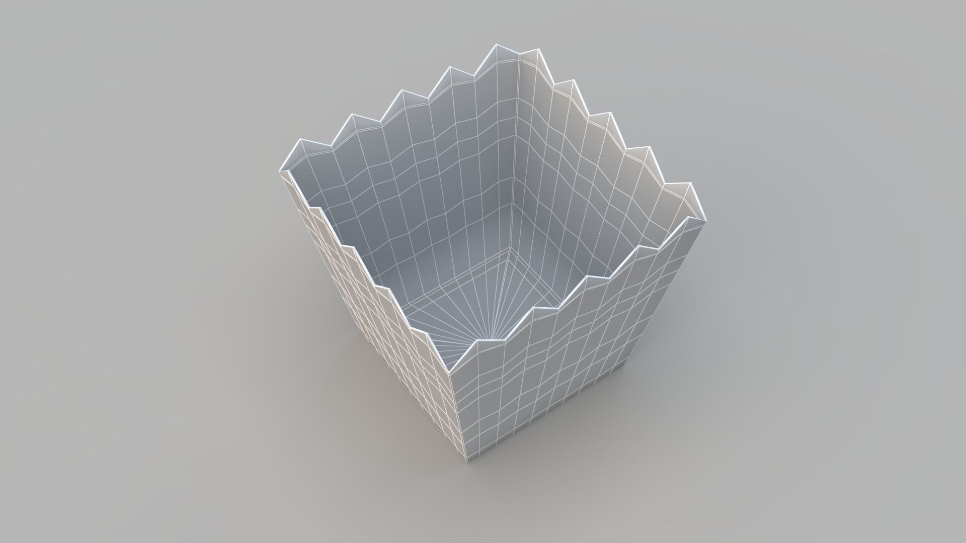  Popcorn tub brown 3D model_8