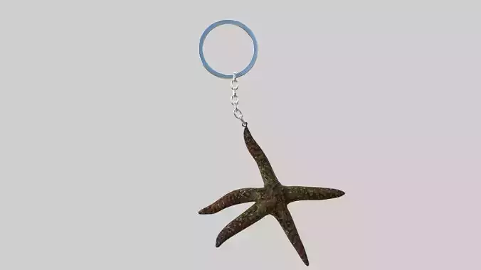 Starfish keychain