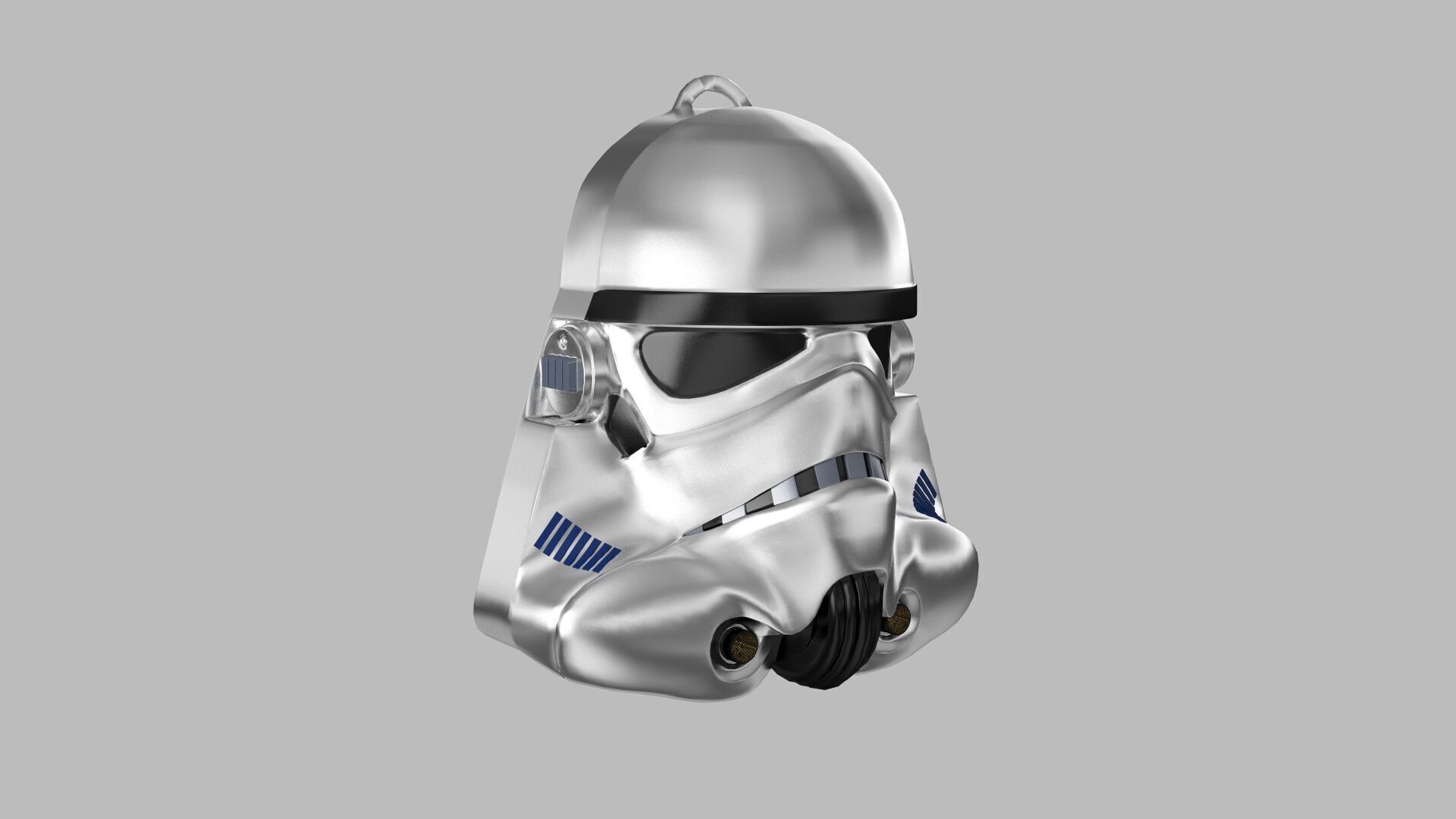 Stormtrooper silver 3D model_2