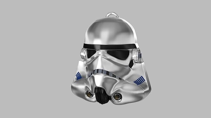 Stormtrooper silver 3D model