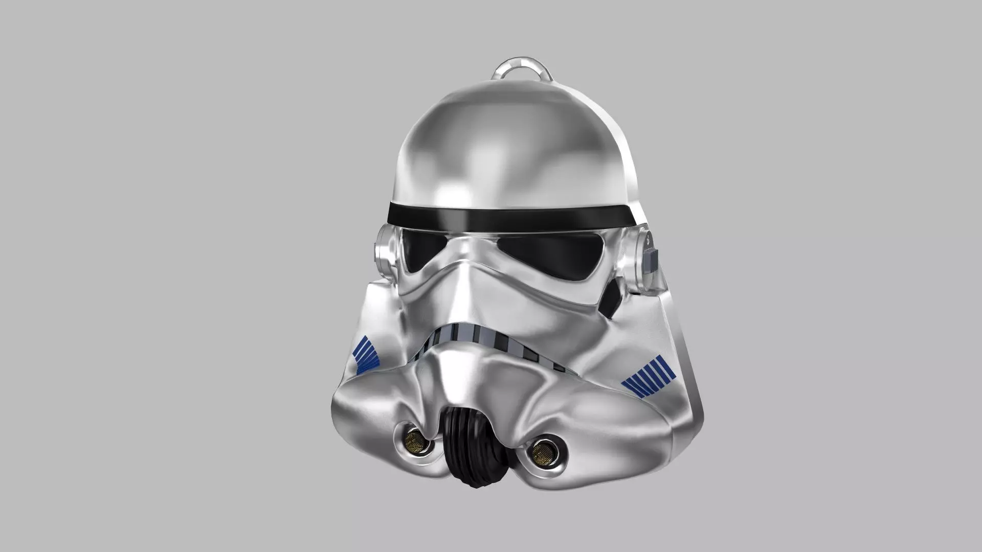Stormtrooper silver 3D model_0